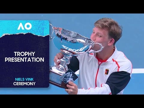 Mens' Quad Wheelchair Singles Trophy Ceremony | Vink/Schroder | Australian Open 2026 Final