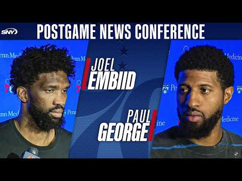 Paul George, Joel Embiid & Tyrese Maxey talk Game 3 loss to Knicks, what Sixers can do to stay alive