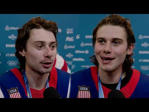 Jack & Quinn Hughes on winning Gold together