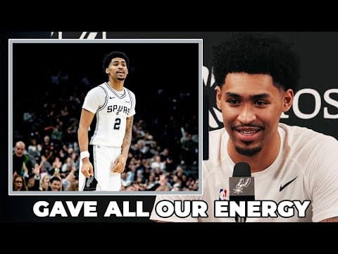 Dylan Harper on Team Giving it Their All and Pouring Energy Tonight