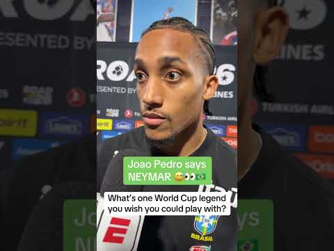 João Pedro's only wish was to play with Neymar in the World Cup. He didn't make the squad himself 😢
