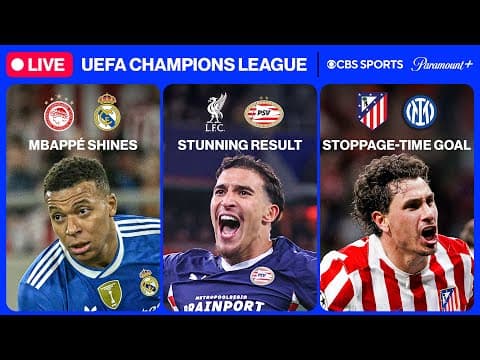 UEFA Champions League 24/7 ⭐ | MD5: Real Madrid, Liverpool & MORE | Tuesday 12/2 | CBS Sports Golazo