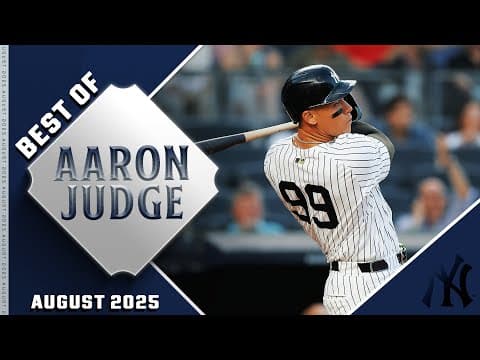 Half a dozen homers for Aaron Judge in August 2025! (AL MVP race heating up🔥)