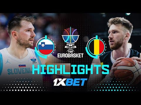 Slovenia 🇸🇮 vs Belgium 🇧🇪 | 1XBET Highlights | FIBA EuroBasket 2025