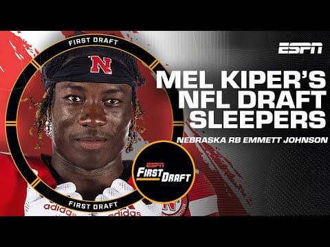 😴Mel Kiper's BIGGEST SLEEPERS of 2026 NFL Draft😴 w/Field Yates! | First Draft🏈