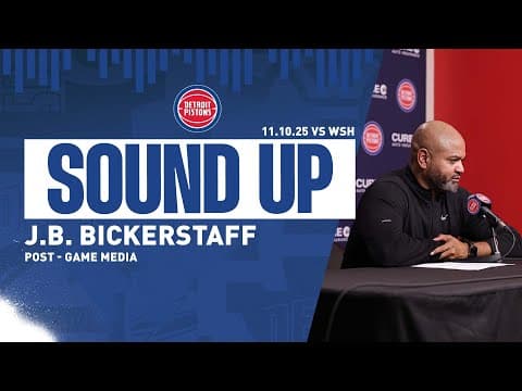 Post-Game Press Conference: J.B Bickerstaff | Pistons at Wizards | 11.10.2025