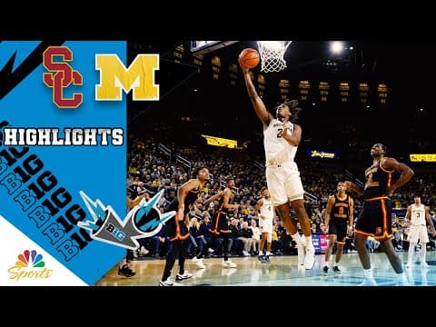 No. 24 USC vs. No. 2 Michigan | COLLEGE BASKETBALL HIGHLIGHTS | 1/2/26 | NBC Sports