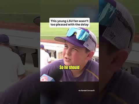 When LSU’s game against Little Rock last year was delayed a few hours due to severe weather 😬