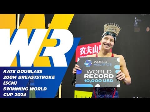 🇺🇸 Kate Douglass Shatters Her Own 200m Breaststroke World Record Again! 🚀