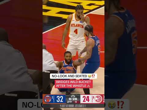 Random trick shot after the whistle from Bridges 😂 🔥