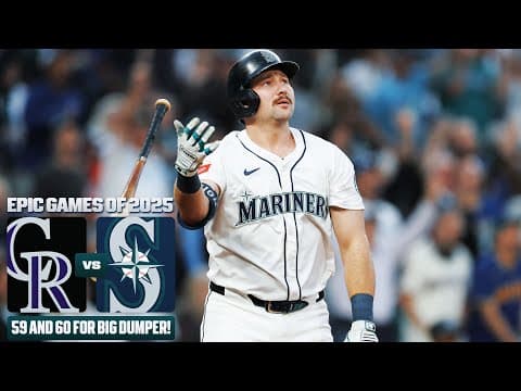 FULL GAME: Cal Raleigh caps off an IMPRESSIVE 2025 season with HRs 59 AND 60! (Rockies vs. Mariners)