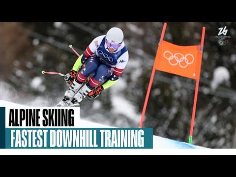 Cochran-Siegle posts fastest time in downhill training run
