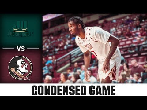 Jacksonville vs. Florida State Condensed Game | 2025-26 ACC Men’s Basketball