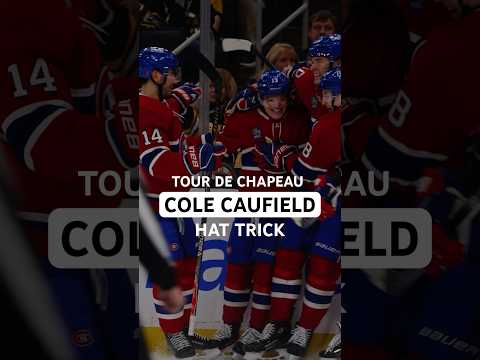 Cole Caufield scores a hat trick! #HatTrick #Goal #Hockey #Shorts