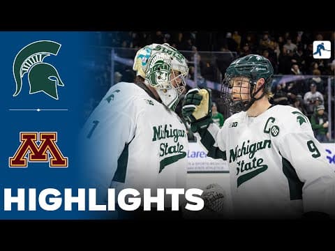 Michigan State vs Minnesota | NCAA College Hockey | Highlights - January 24, 2026
