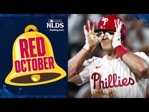 RED OCTOBER IS HERE AND IT'S GLORIOUS 🔥 The Phillies get an early lead against the Dodgers 🤯