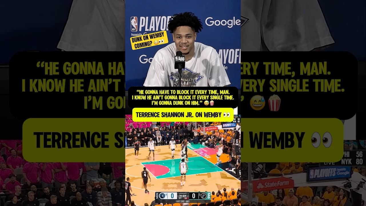 Terrence Shannon Jr not backing down from Wemby 🍿👀