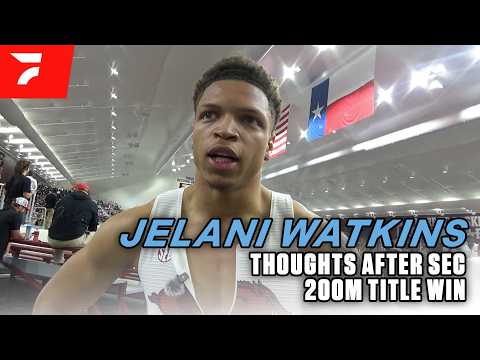Jelani Watkins Reflects on his SEC Title Win in the 200m