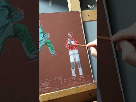 We turned your favourite moment of the Games into art.  🖼️ IG: mauriziorapitiart #Olympics