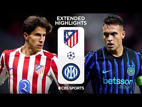 Atletico Madrid vs. Inter: Extended Highlights | UCL League Phase MD 5 | CBS Sports Golazo