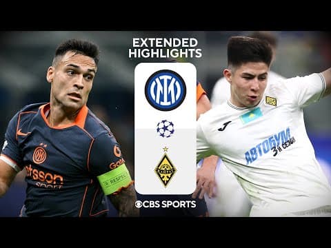 Inter vs. Kairat Almaty: Extended Highlights | UCL League Phase MD 4 | CBS Sports Golazo