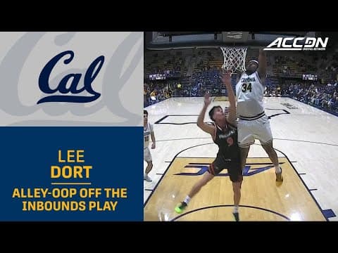 Lee Dort With The Slam Off The Cal Inbounds Play