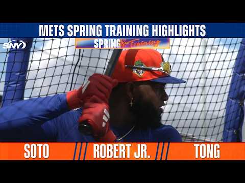 Tong, Senga throw live bullpens, Soto, Robert Jr., more take batting practice | Mets Spring Training