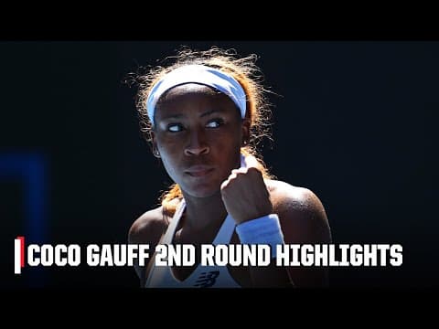 No. 3 Coco Gauff vs. Olga Danilovic | Round 2 Highlights | 2026 Australian Open