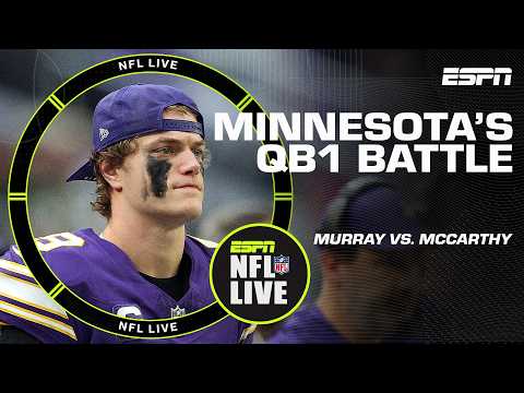 Kyler Murray 🆚 J.J. McCarthy 🏈 Assessing the Vikings' QB competition | NFL Live
