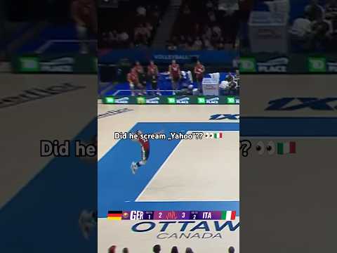 Why was this so loud? 😂😅#volleyballworld #vnl26 #spike #italy