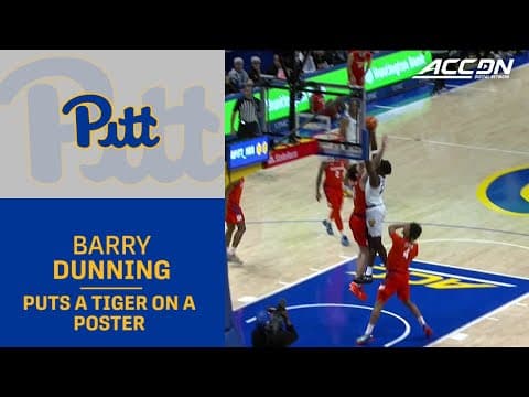 Pitt's Cam Corhen's Dime Sets Up Barry Dunning's Posterizing Dunk