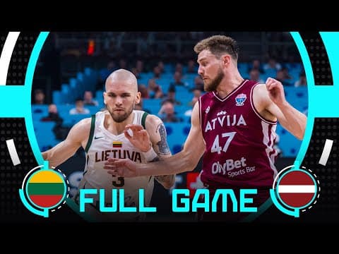 Round of 16 | Lithuania v Latvia | Full Basketball Game | FIBA EuroBasket 2025