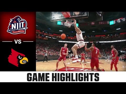 NJIT vs. Louisville Game Highlights | 2025-26 ACC Men's Basketball