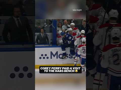 Corey Perry was just stopping by 😆 #hockey