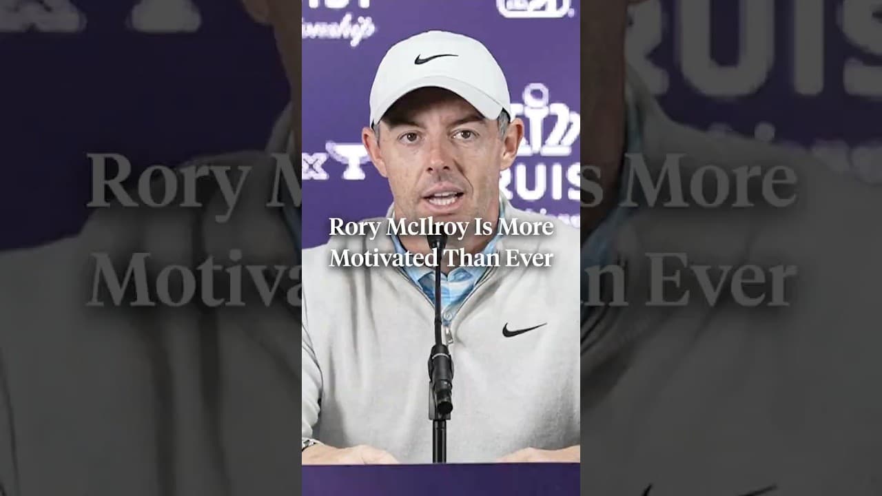 Rory McIlroy says he’s more motivated than ever after winning a second green jacket. 😳