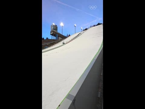 How many steps to the top of the ski jump 😅