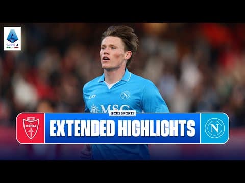 Monza vs. Napoli: Extended Highlights | Serie A | CBS Sports Golazo