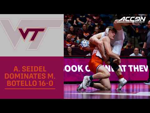Virginia Tech's Aaron Seidel Routs UNC's Matthew Botello 16-0