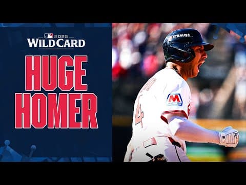 CLUTCH! 🤯 Brayan Rocchio's solo home run gives the Guardians the LEAD in the 8th inning! 🤘