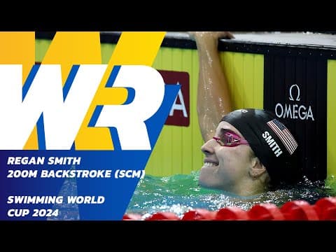 🇺🇸 Regan Smith Shatters 200m Backstroke WR on Swimming World Cup Finale! 🚀