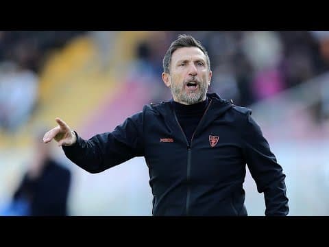 Mister Di Francesco presenta Lecce-Pisa