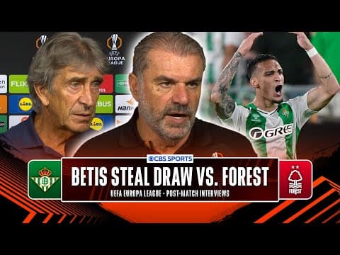 "FULL of Effort" Ange Postecoglou on Nottingham Forest DRAW | ➕ Manuel Pellegrini, Bakambu & MORE