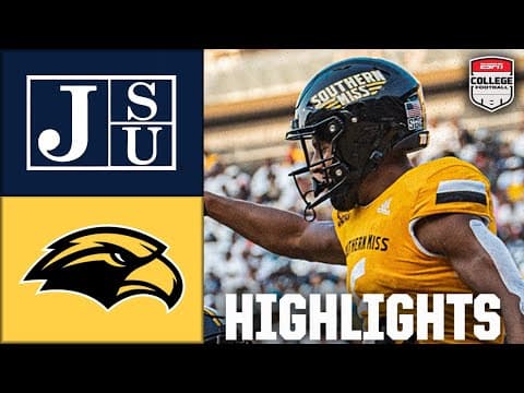 Jackson State Tigers vs. Southern Miss Golden Eagles | Full Game Highlights | ESPN CFB