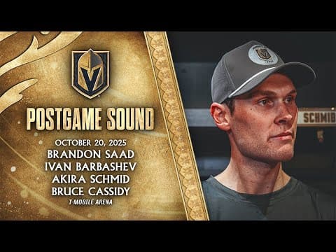 🎥 POSTGAME SOUND: Saad, Barbashev, Schmid & Cassidy