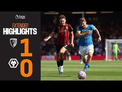 Early Tavernier goal wins it | AFC Bournemouth 1-0 Wolves | Extended Highlights
