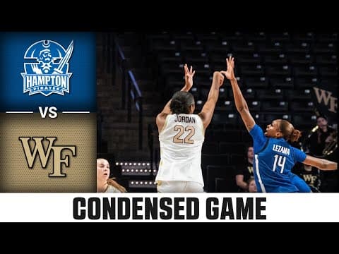 Hampton vs. Wake Forest Condensed Game | 2025-26 ACC Women’s Basketball