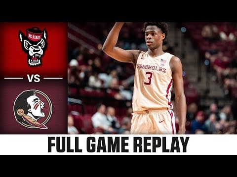 NC State vs. Florida State Full Game Replay | 2025-26 ACC Men's Basketball