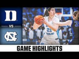 Duke vs. North Carolina Highlights | 2025-26 ACC Women's Basketball