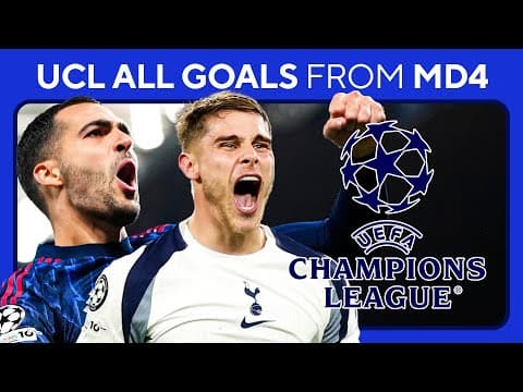 ALL GOALS in MD4 of the UEFA Champions League: November 4, 2025 | Merino DOUBLE & Van de Ven GOLAZO