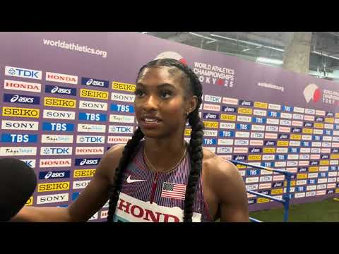 Masai Russell Comfortably Wins 100mH Heat at 2025 Tokyo World Championships